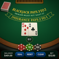Neon54 - Blackjack Table Game - Online Casino